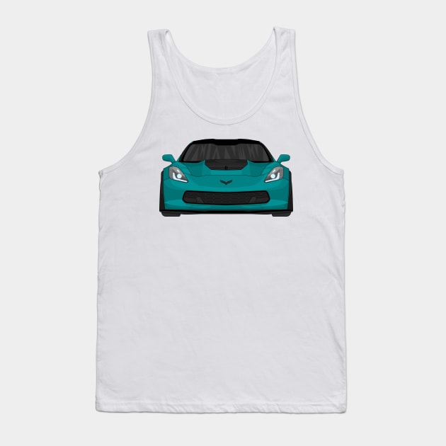 Z06 TEAL Tank Top by VENZ0LIC